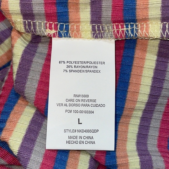 NEW Women's Stretchy Fitted Rewind Y-Neck Bodycon X back open Mini pink Dress L - Picture 12 of 17